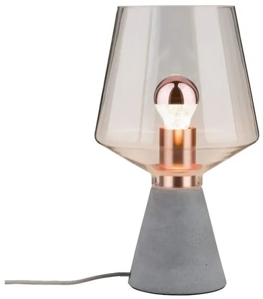 Paulmann 79665 - 1xE27/20W Lampada da tavolo NEORDIC YORIK 230V