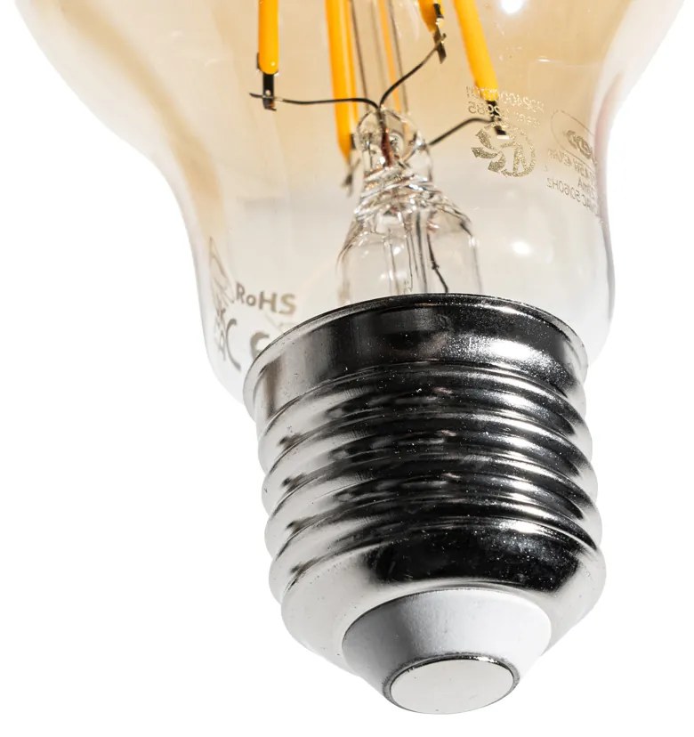 Set van 5 E27 dimbare LED lampen A60 goud 4W 420 lm 2200K
