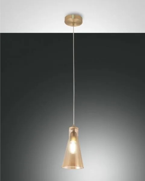 Dafne sospensione ambra 1 luce 3596-40-125