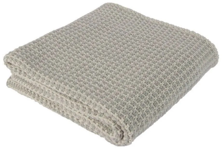 Coperta per neonati in cotone grigio chiaro Lee, 90 x 90 cm - Homemania Decor