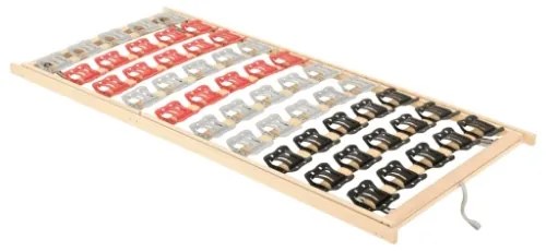 Rete a Doghe con 12 Doghe Testa e Piedi Regolabili 70x200 cm