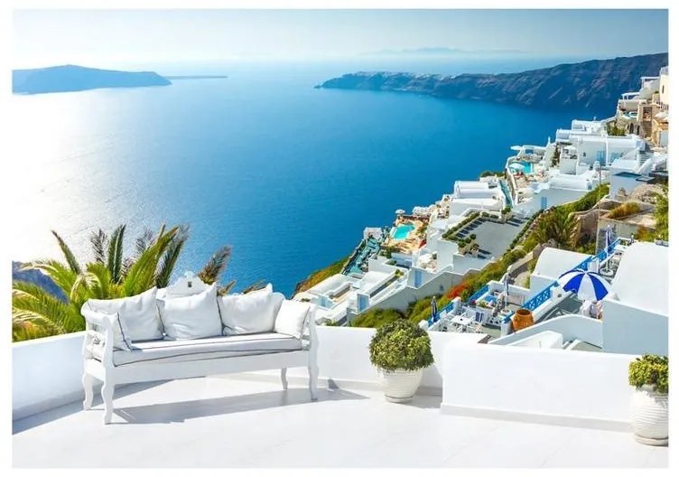 Carta da Parati View on Santorini Collezione Casa  Larghezza x Altezza Home decor 400x280