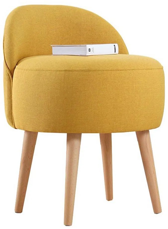 Poltroncina per bambini NIKI, diametro 46 cm, gialla