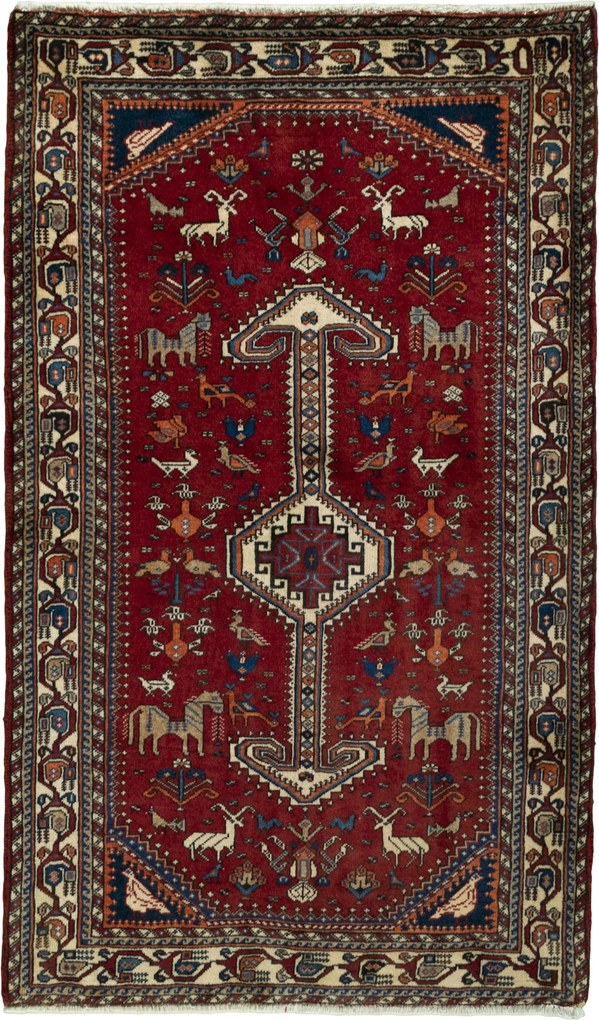 Abadeh Tappeto persiano 80 x 140 Rosso (Iran) Annodato A Mano