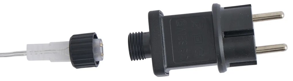 Albero di Natale bianco con LED IP44 - Puno