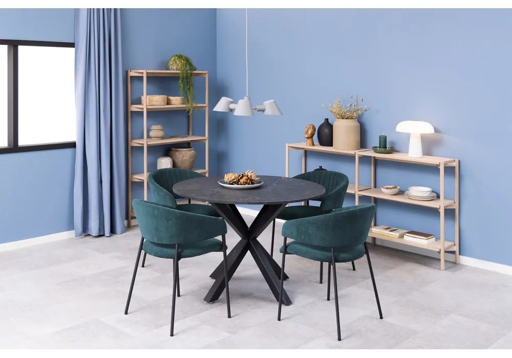 Libreria di colore naturale con effetto rovere 169x88x30 cm Braidwood – Actona