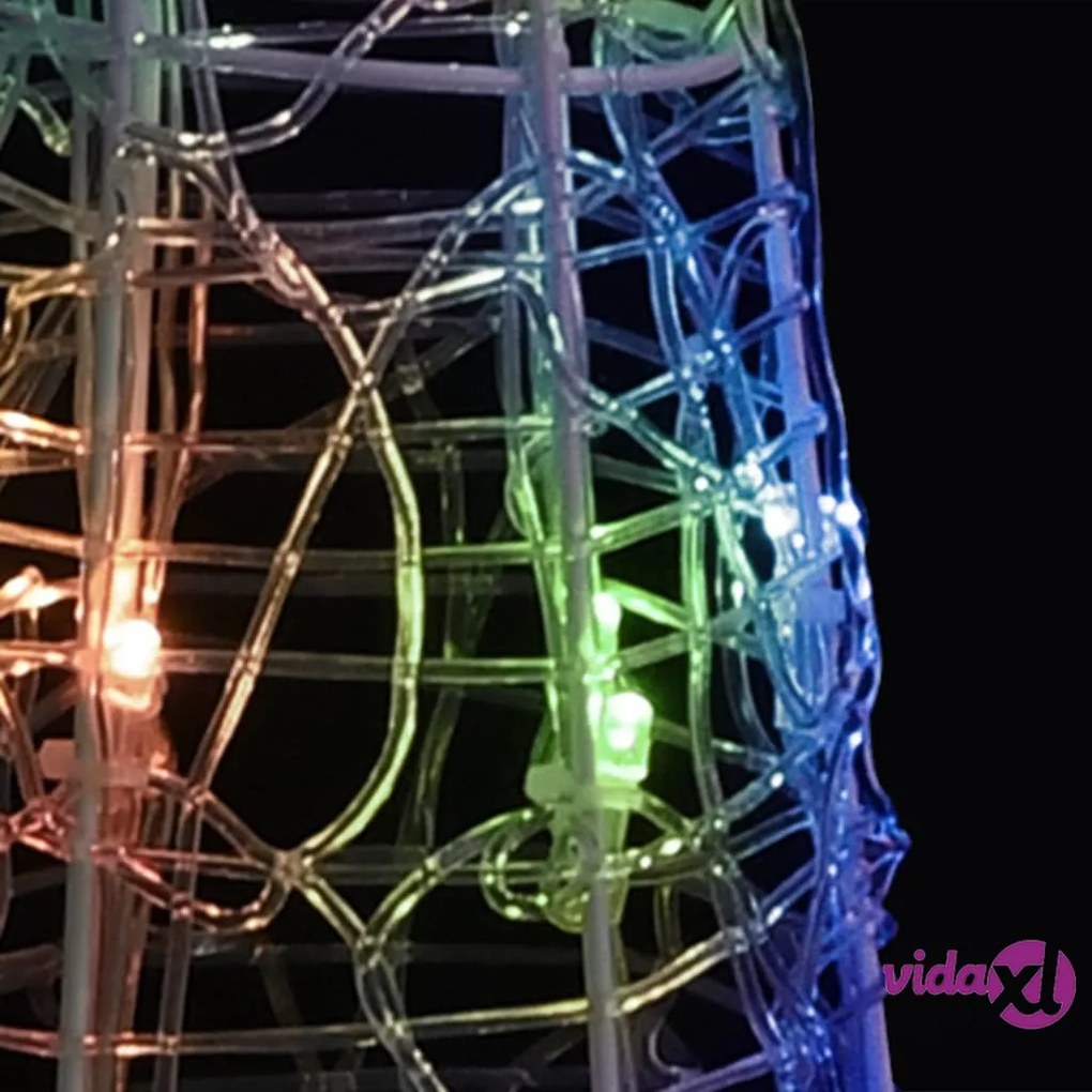 vidaXL Piramide Decorativa Cono di Luce LED Acrilico Colorato 120 cm