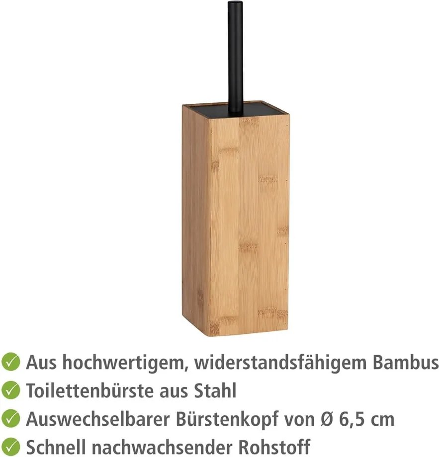 Set di accessori da bagno in bambù colore naturale Padua - Wenko