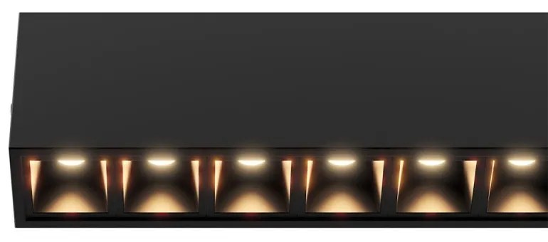 Lampada Sospesa LED 40W 120cm DALI2 con driver Philips Bianca o nera Colore Bianco Variabile CCT, Colore del corpo Nero