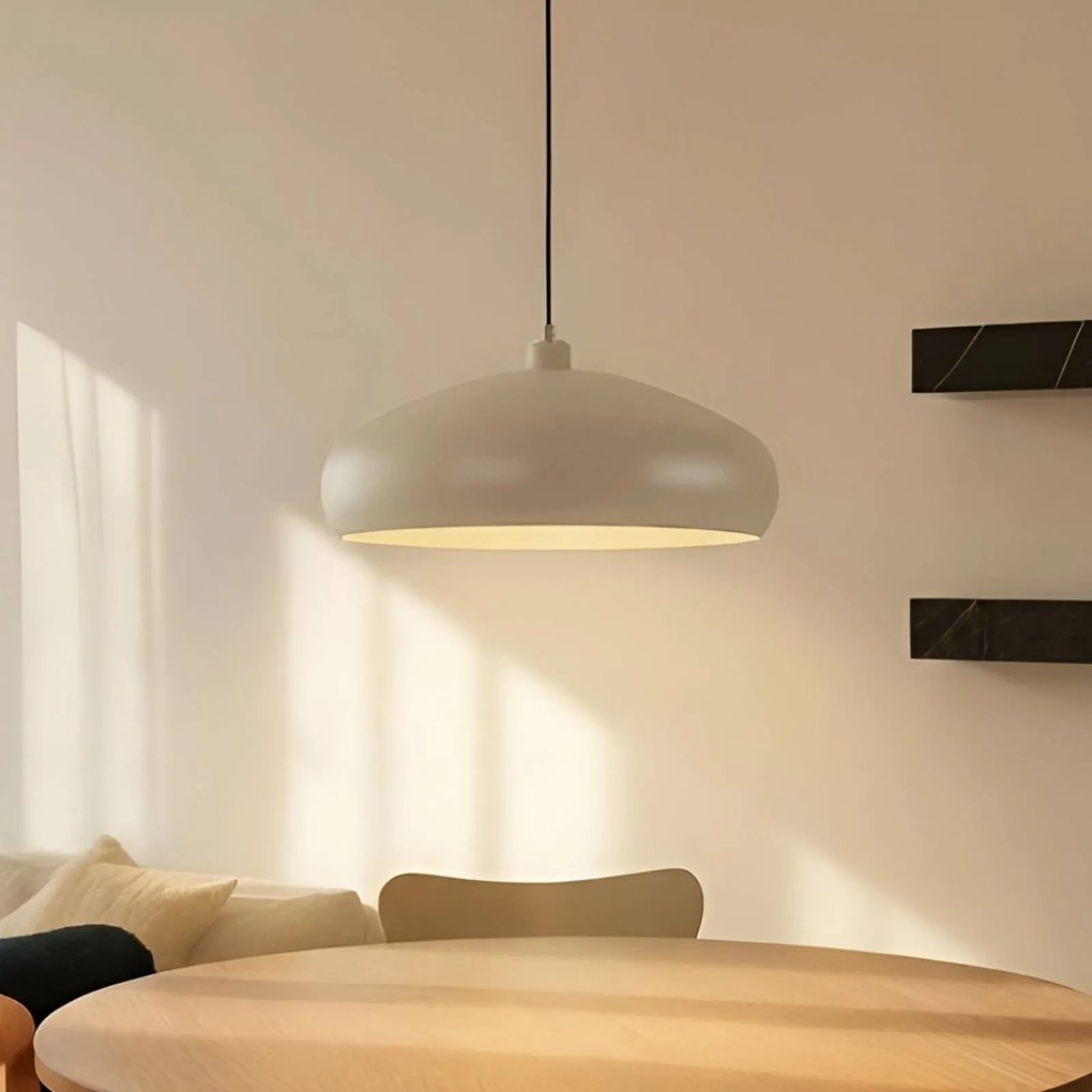 Lampada a sospensione Elover Lindby, dimmerabile, Crema / Ambra, Soggiorno / Sala da pranzo, Metallo, Moderno, Lampada a sospensione