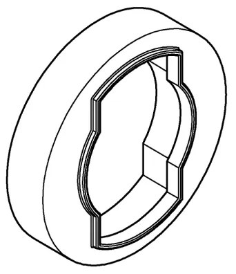 GROHE 48606001 - Rondella distanziatrice VITALIO UNIVERSAL, finitura cromo lucido