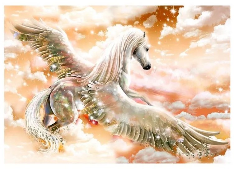 Fotomurale adesivo  Pegasus (Orange)  Larghezza x Altezza Home decor 196x140