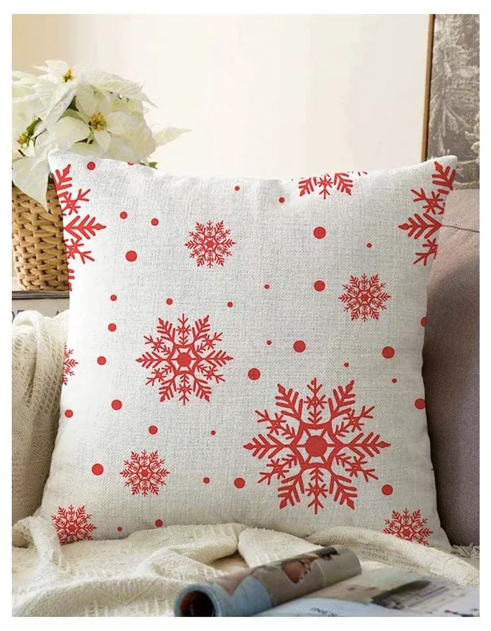 Set di 4 federe natalizie e runner da tavola Rosso Natale - Minimalist Cushion Covers