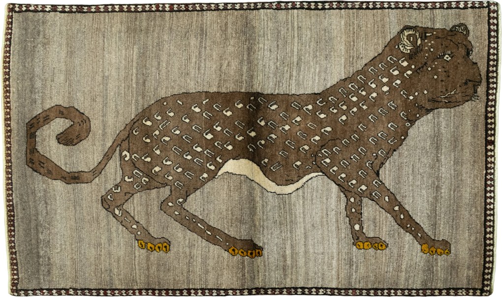 Gabbeh Tappeto 110 x 180 Nero (Iran) Annodato A Mano