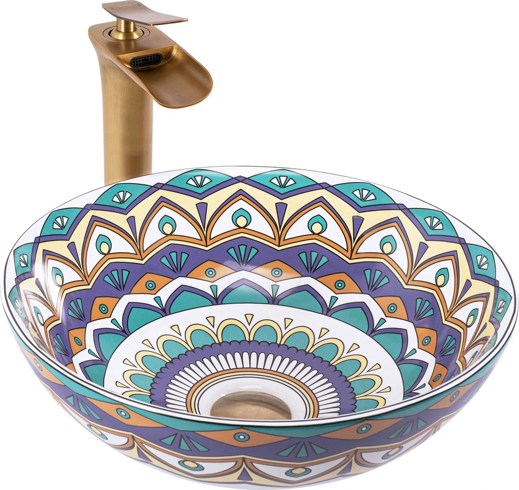 Lavabo da appoggio Rea Aztec