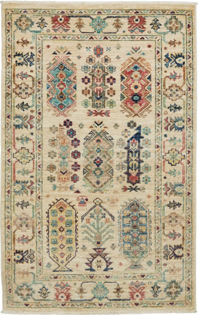 Samarkand Tappeto orientale 80 x 120 Beige (Pakistan) Annodato A Mano