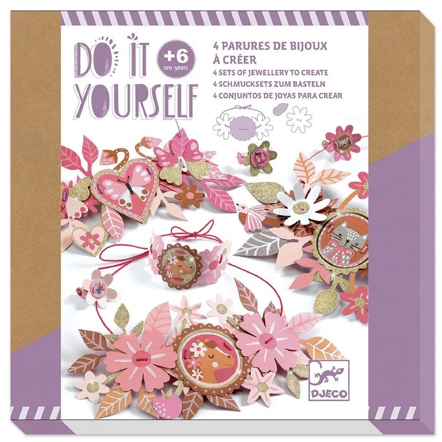 Fai da te - Set di gioielli con medaglioni e glitter