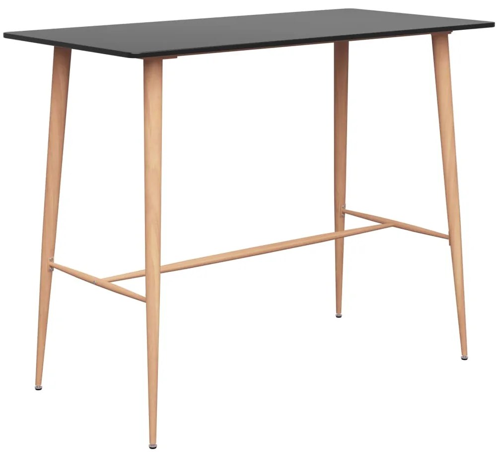 Tavolo Da Bar Nero 120x60x105 Cm /