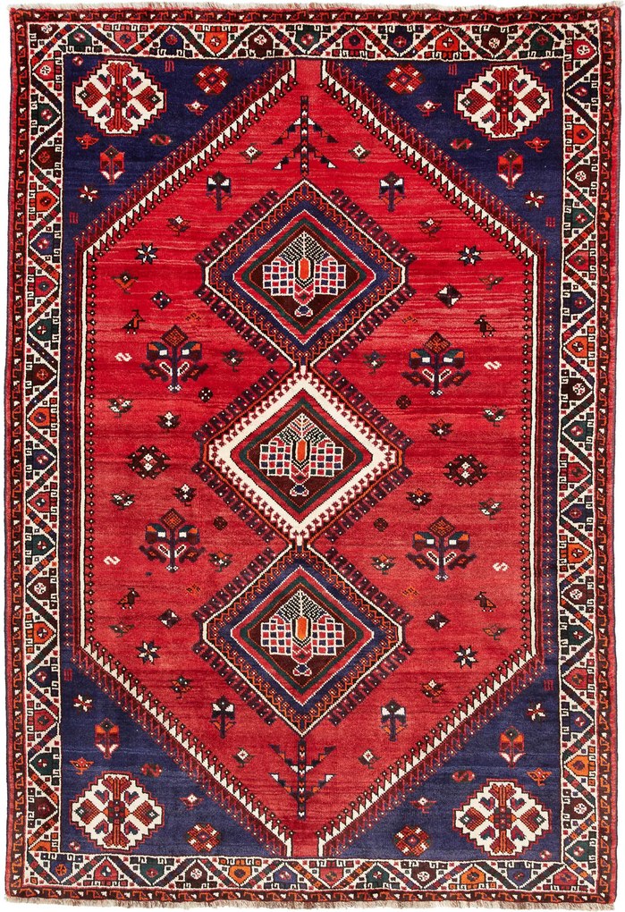 Shiraz Tappeto persiano 230 x 160 Blu (Iran) Annodato A Mano
