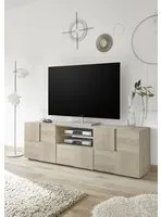 Porta TV di Design Rovere Samoa a due ante e un cassetto ZLCMS-PTV2A1CRS