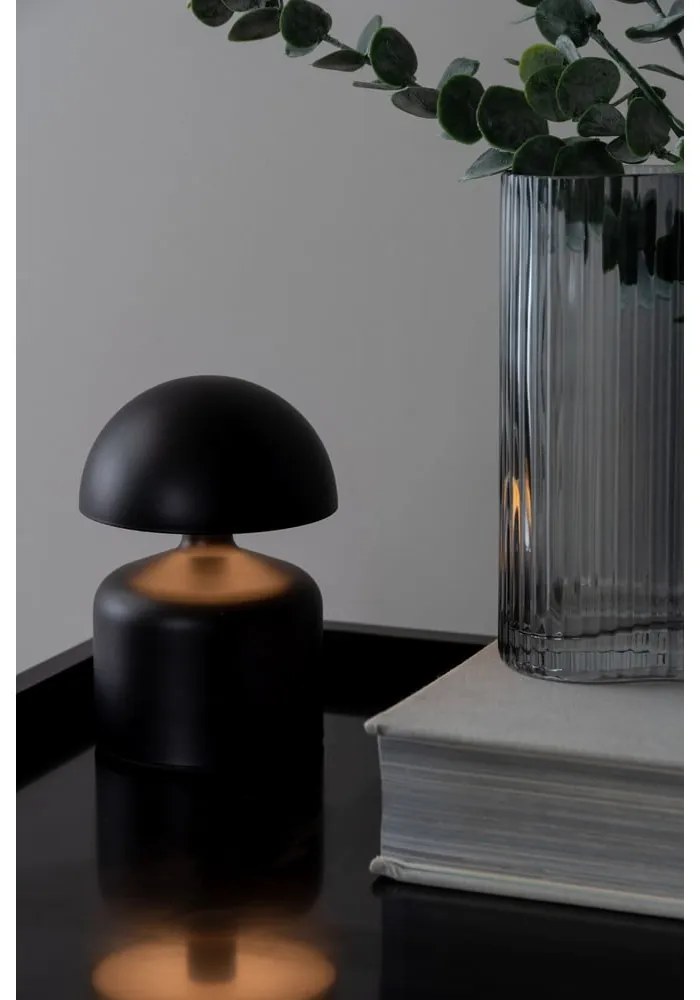 Lampada da tavolo a LED nera (altezza 15 cm) Impetu - Leitmotiv