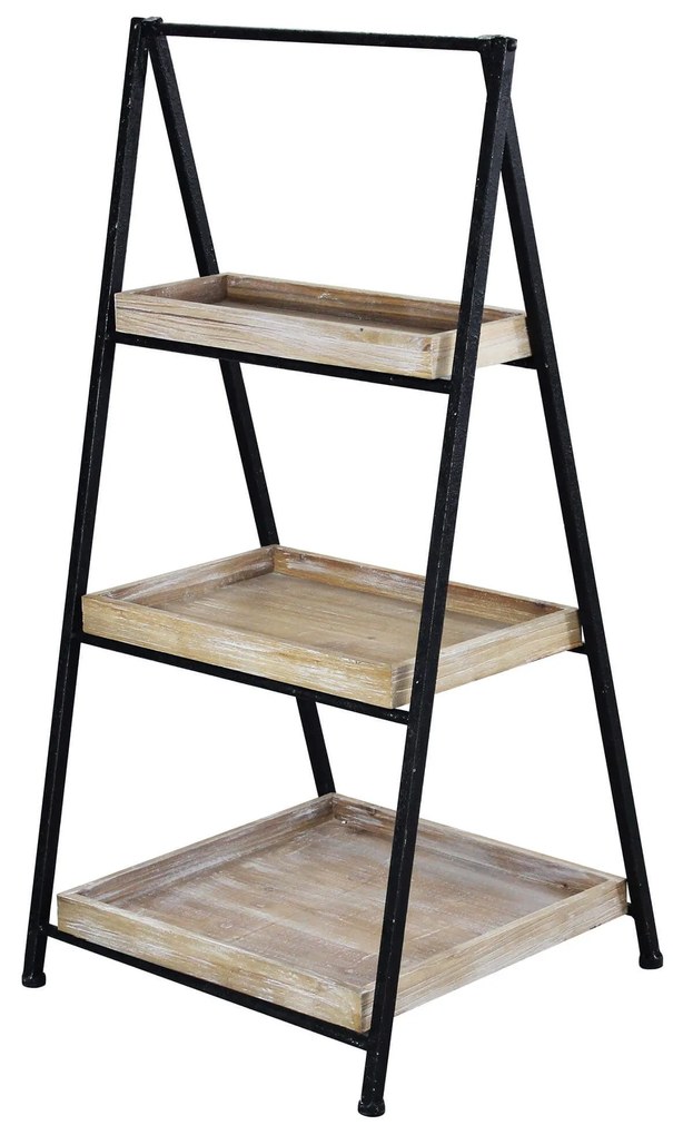 LEVELY - libreria industrial in legno e acciaio