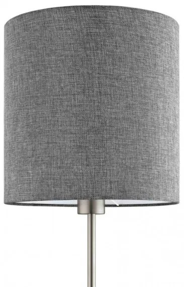 Eglo 96377 - Lampada da terra PASTERI 1xE27/60W/230V Ø 28 cm, grigio