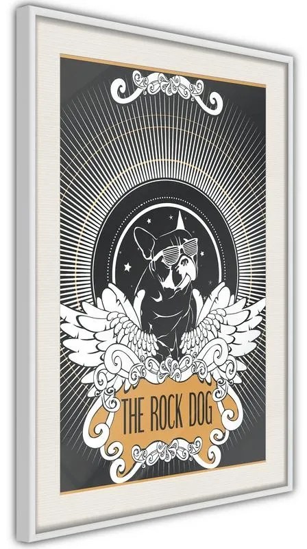 Poster  Cool Bulldog  Cornice Quadri Cornice d'oro con passe-partout, Larghezza x Altezza Home decor 20x30