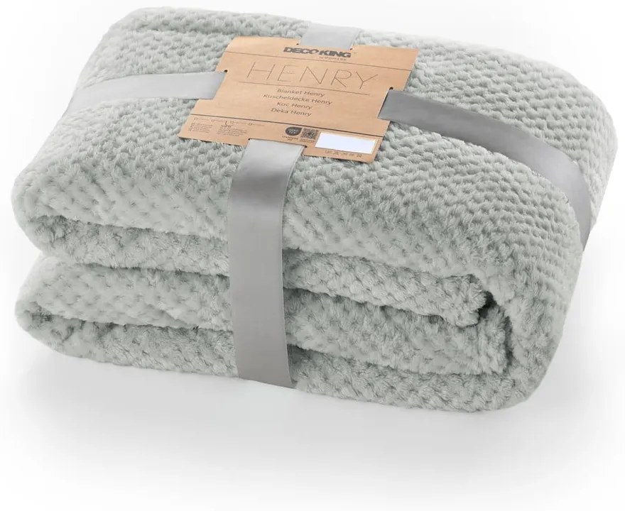 Copriletto in microfibra grigio, 240 x 220 cm Henry - DecoKing