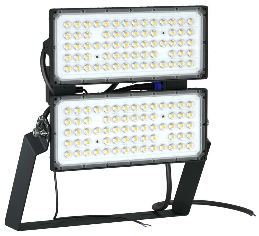 Faro Modulare LED 400W IP66, 167lm/W, Dimmerabile DALI - INVENTRONICS Colore  Bianco Naturale 4.000K, Scegli l'angolo di illuminazione 30°, Scegli le staffe dei moduli Fisse