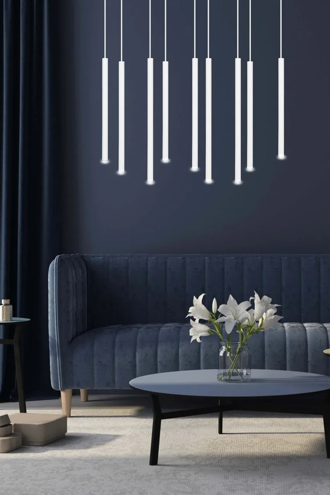 Lampada a Sospensione SELTER 9 BLACK WHITE e GOLD