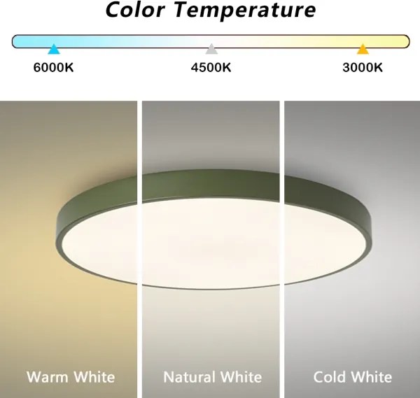 Brilagi - Plafoniera LED dimmerabile POOL LED/60W/230V 3000-6000K 60 cm verde + telecomando