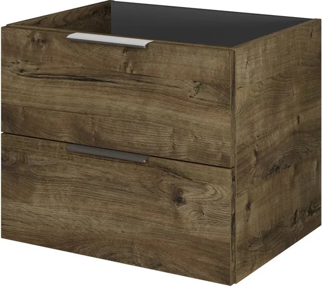 Mobile da bagno sospeso Madeo di Pelipal L 59 x H 48 x P 45 cm rovere ribbeck, 2 cassetti