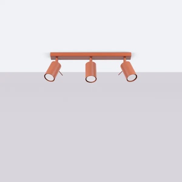 Sollux SL.1508 - Faretto RING 3xGU10/10W/230V rosso