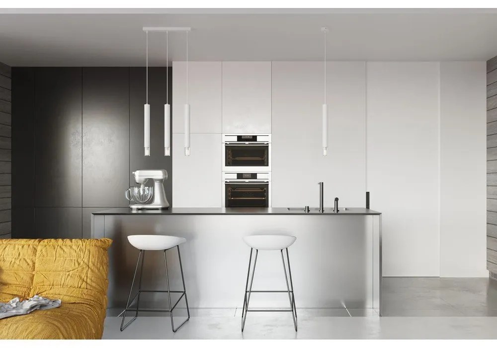 Lampadario bianco in metallo ø 8 cm Vittoria – Sollux