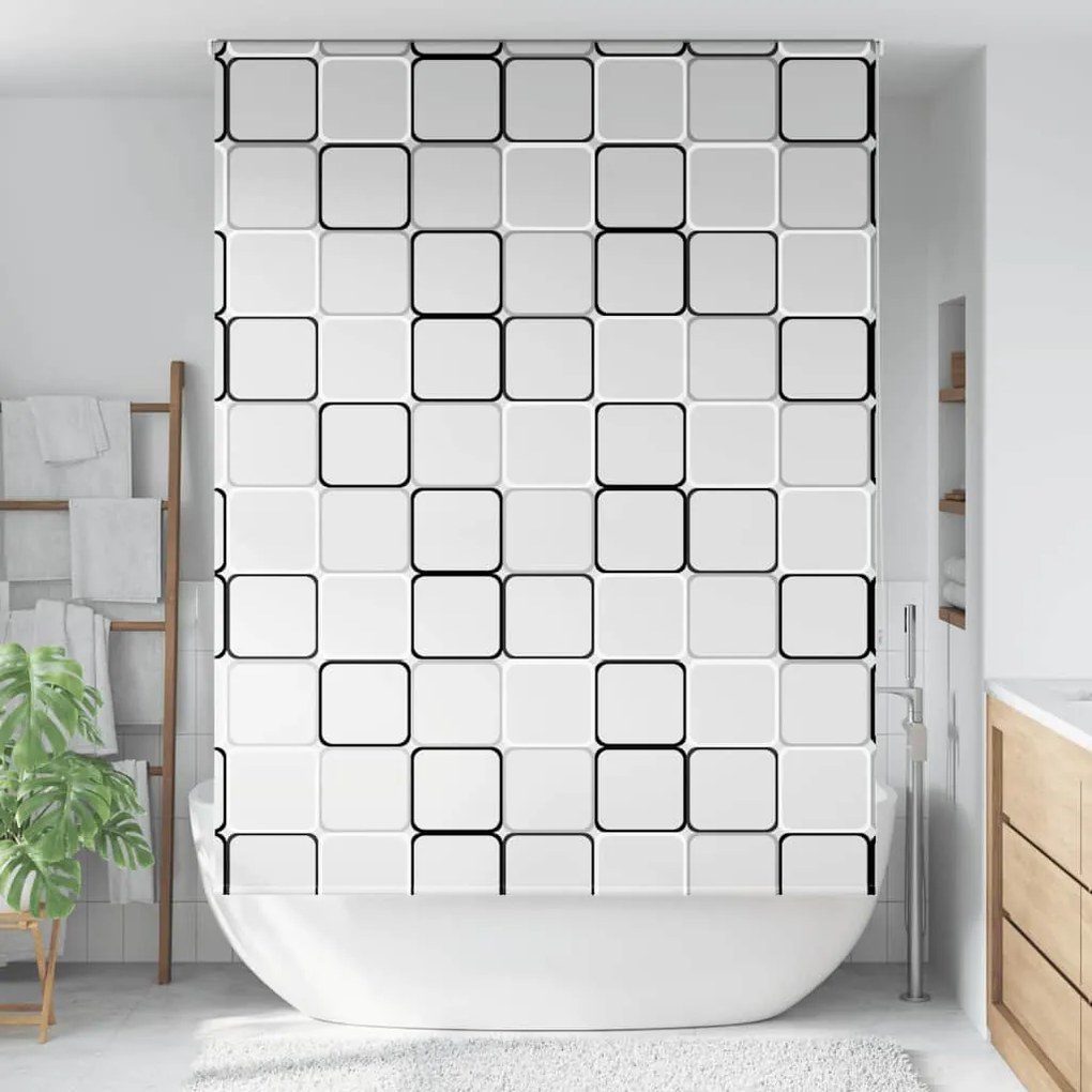 Tenda A Rullo Doccia 150x240 Cm Larghezza Tessuto 146 Cm /