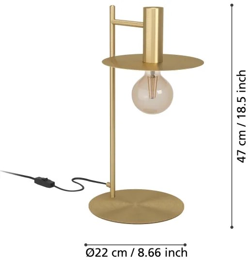 Eglo 900734 - Lampada da tavolo ESCANDELL 1xE27/40W/230V