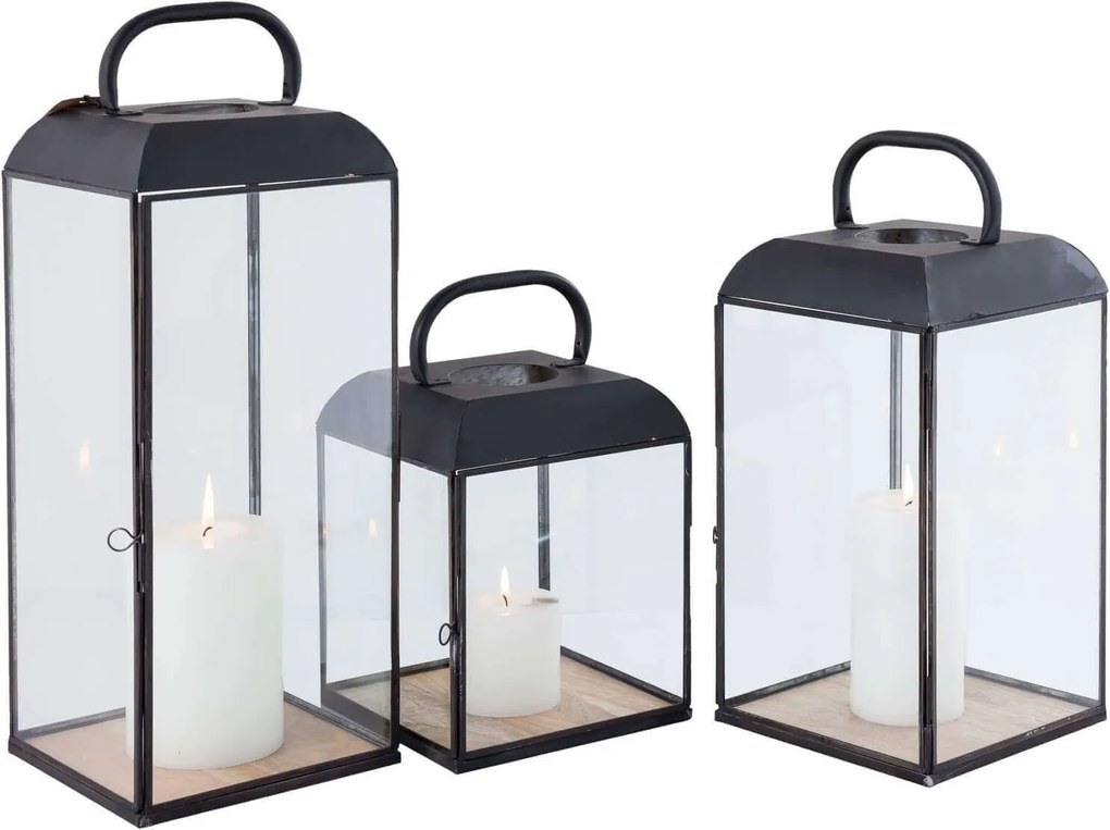 ANASTASIE - lanterna in vetro e acciaio