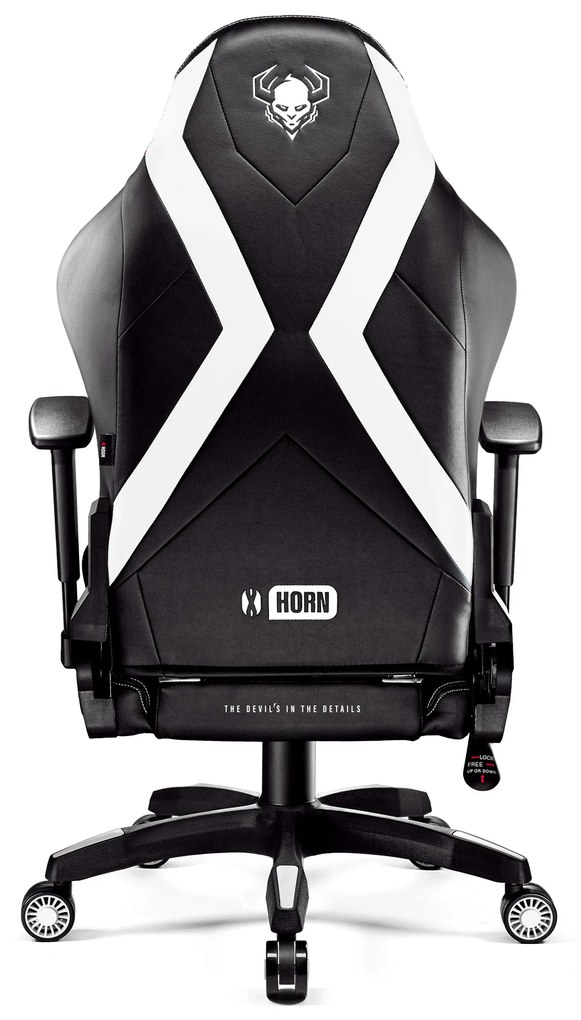 Sedia da bambino Diablo X-Horn 2.0 Kids Size: Nero-Bianco