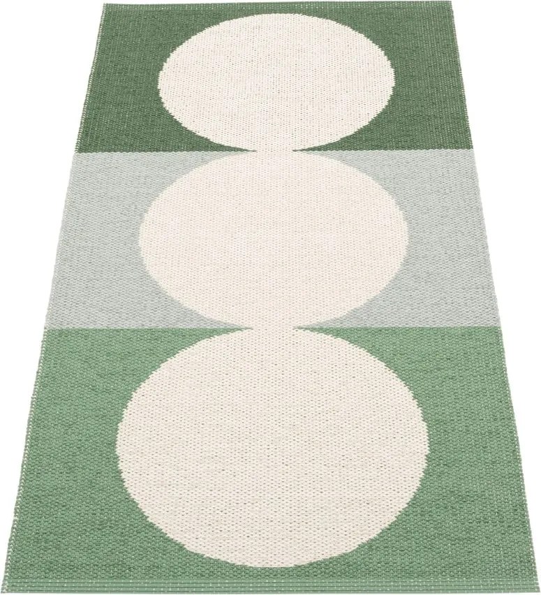 Tappeto da interno/esterno verde/color crema 70x140 cm Otto Herb – Pappelina