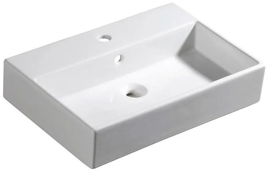 Isvea - Lavabo da appoggio PURITY 60x42 cm ceramica/bianco