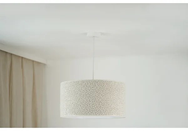 Brilagi - Lampadario a sospensione con filo BOUCLE ROLLER 1xE27/15W/230V diametro 45 cm color crema