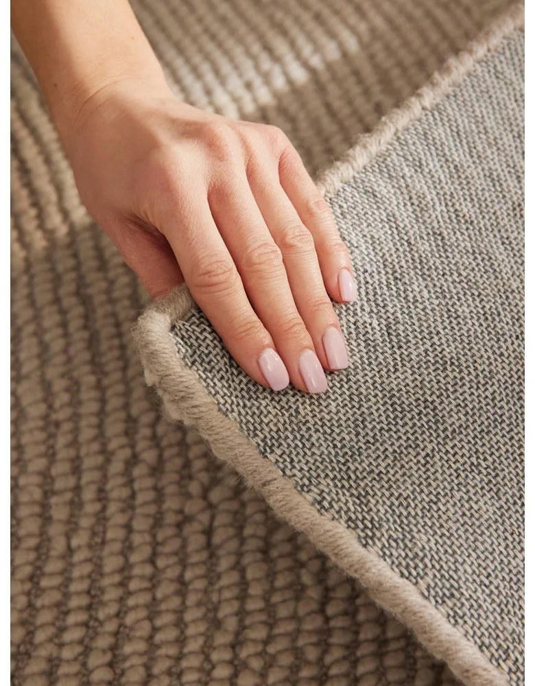 Passatoia beige in lana tessuta a mano 80x200 cm Eleni Light Beige – Hanse Home