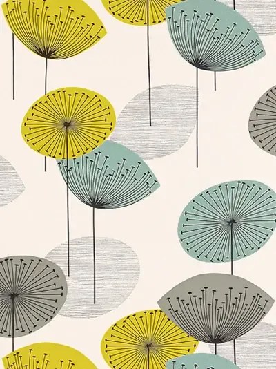 Sanderson Carta da parati Dandelion Clocks - Buchfink