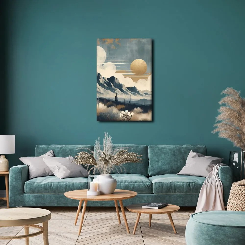Quadro su tela – Deserto sotto sole dorato