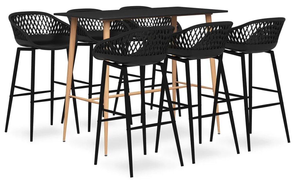 Set Da Bar 7 Pz Nero /