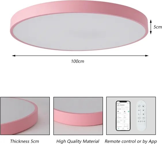 Brilagi-LED Lampada dimmerabile POOL SMART LED/128W/230V 100 cm Wi-Fi Tuya+telecomando rosa