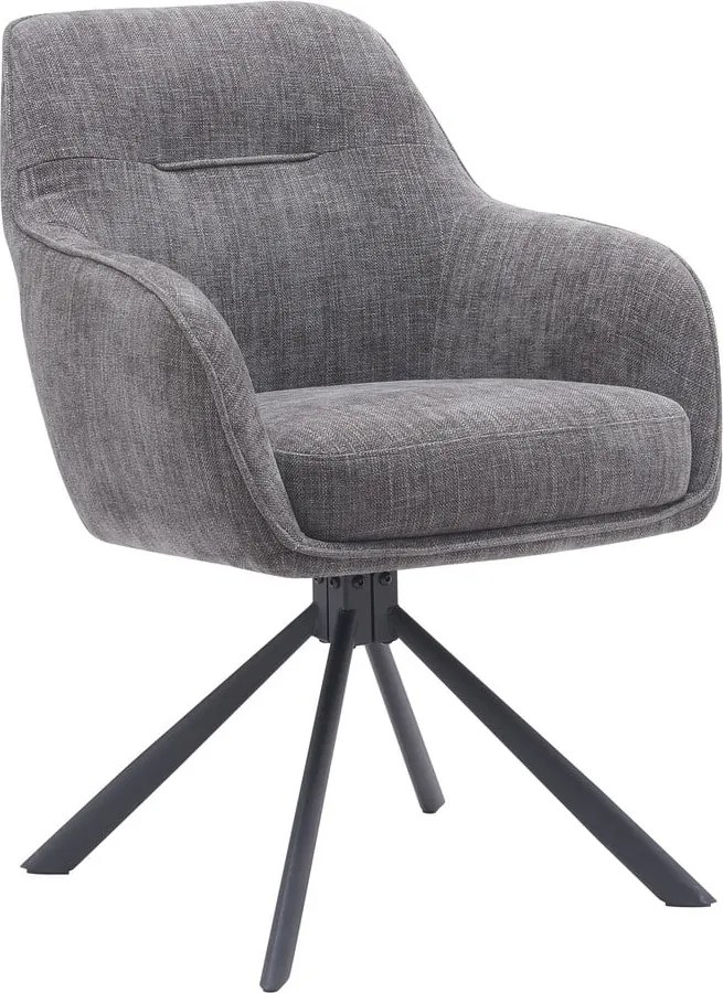 Set di sedie da pranzo grigia in imbottito 2 pz Avola – Unique Furniture