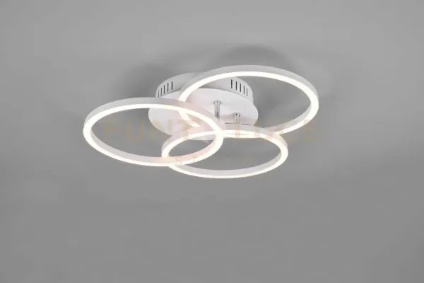 Circle plafoniera led  27w 3200lm, 2700 - 6000k  bianca 3 cerchi or...