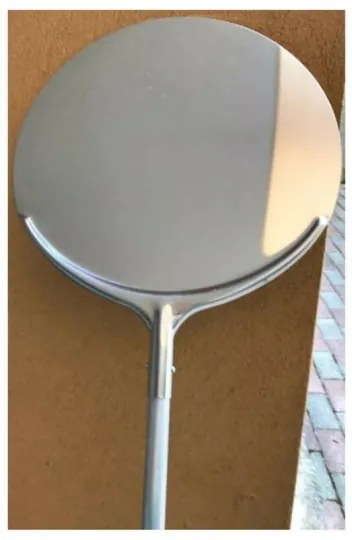 Pala per pizze in alluminio diametro 40 cm con manico